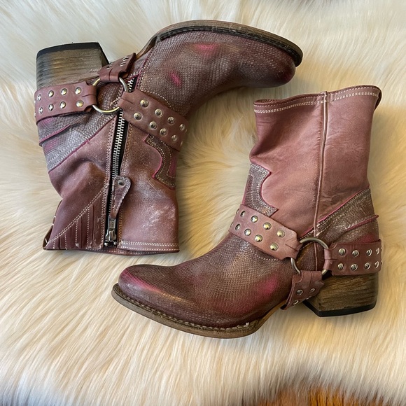 Freebird by Steven Ramone Fuschia Pink Boots New - Picture 5 of 6